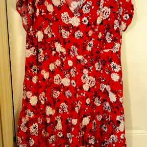 Cute and fun red torrid size 5 dress